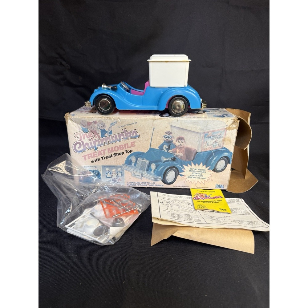 1984 Ideal The Chipmunks Treat Mobile Vintage Vehicle Truck 48154 New